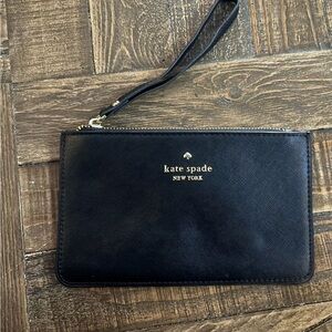Kate Spade Black Wristlet Clutch